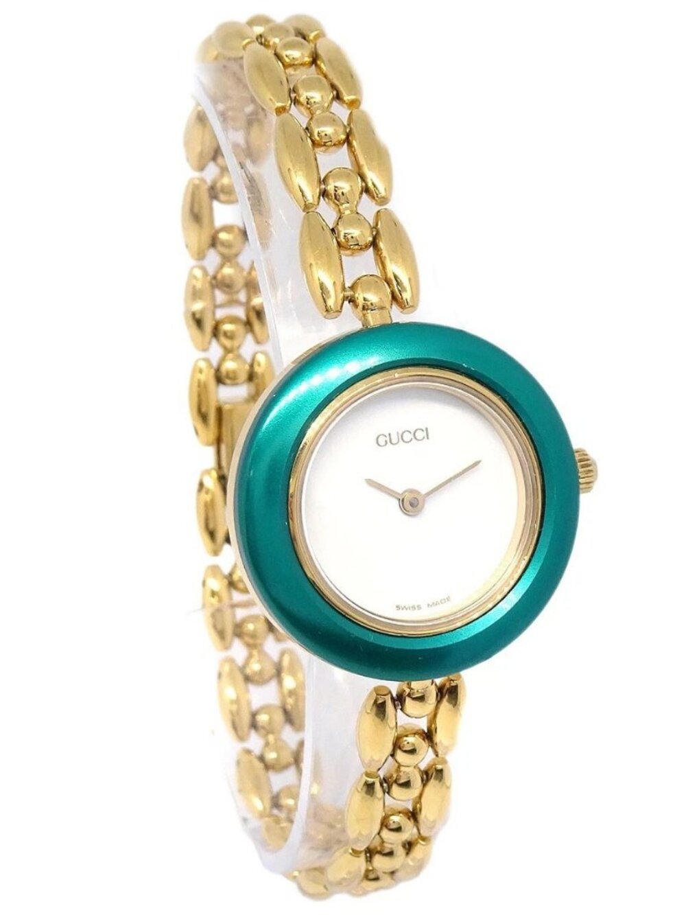 Gucci 11/12.2 Change Bezel Chameleon Quartz Watch SS 117916 - Picture 3 of 12